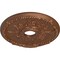 Ekena Millwork Antioch Ceiling Medallion (Fits Canopies up to 3 1/2"), 18"OD x 3 1/2"ID x 1 3/8"P, Polished Copper CM18SEPOS - alternate 2